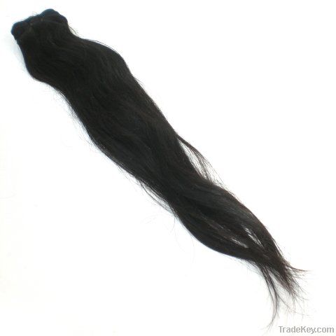 Virgin 100% Remy Single Drawn Straight Natural Black Hair