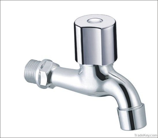 ABS chrome double handle basin faucet