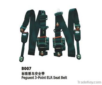 Peugeot 3-point ELR front seat belt