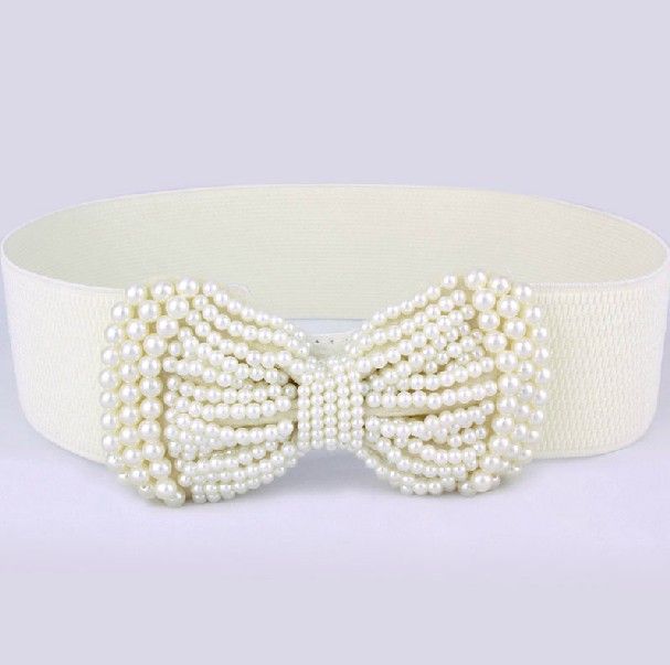 NEW Fashion Lady Elastic Waist Belt with Beads 