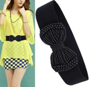 NEW Fashion Lady Elastic Waist Belt with Beads