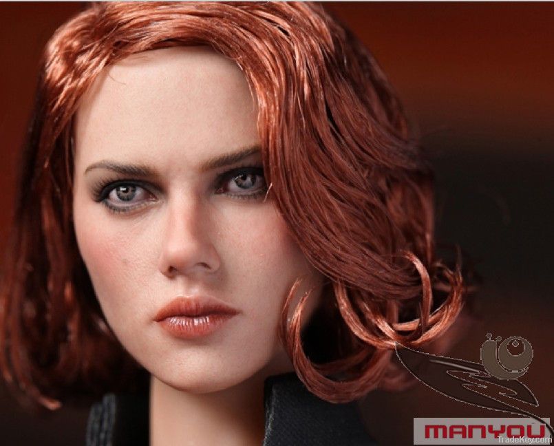 Manyou Realistic characters head carving Hand Painted Resin Model Gara