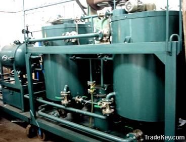 Horizontal rotating environmental protection type waste plastics refin