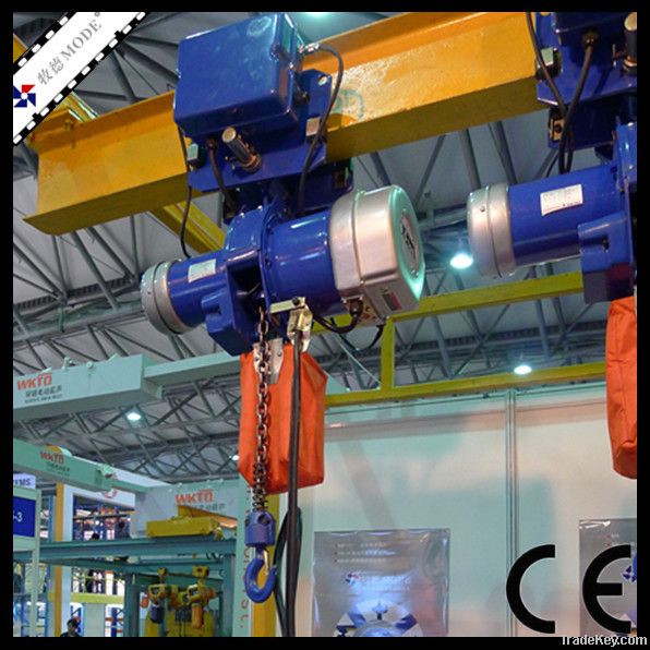 trolley mobile electric chain hoist of dual speed