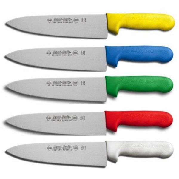 Color coded knives