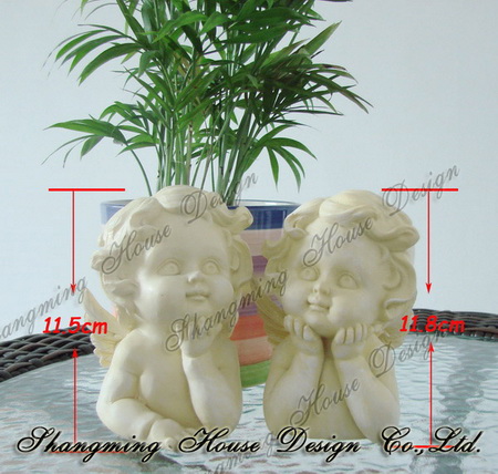 Polyresin Angle Figurine Garden Decoration