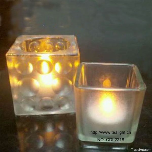 Fancy crystal tea light candle holders