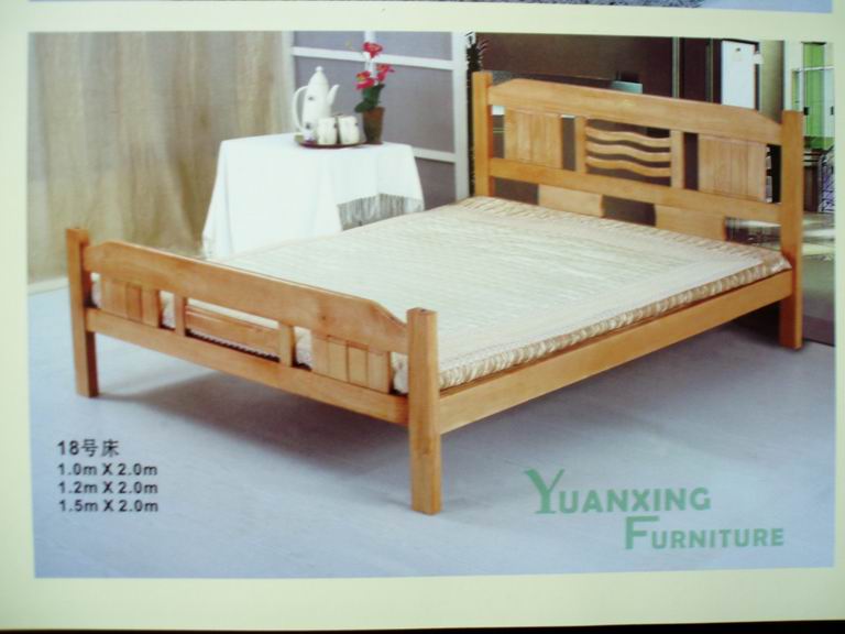 Pine Wood Bed
