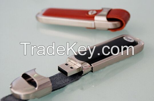 leather USB flash drive pendrive real capacity 2gb 4gb 8gb 16gb 32gb 64gb logo print