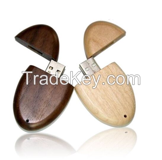 Leaf Shape Wooden USB Stick 1GB 4GB 8GB 16GB 32GB