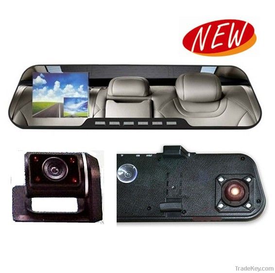 HD Car Black Box / Vehicle Dual Camera Car DVR on Front and Rear