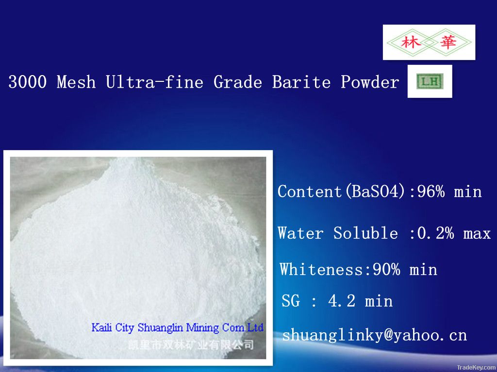 Factory Price Chemical Grade Ultrafine Barium Sulfate