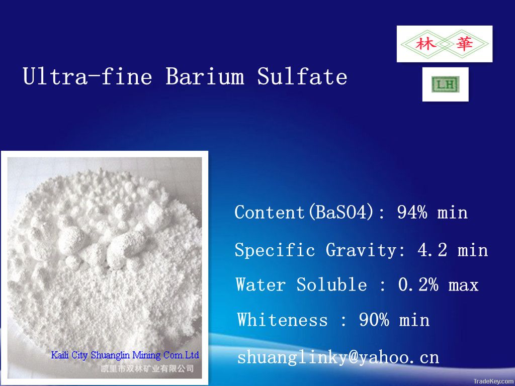 Factory Price High White Ultrafine Barium Sulfate