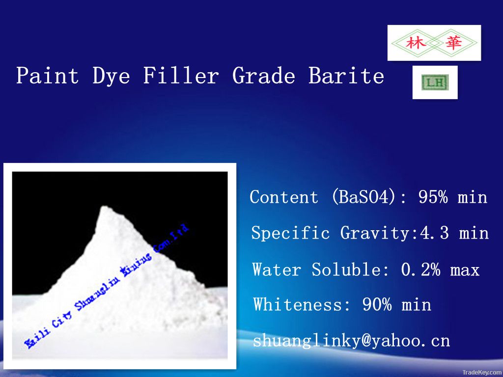 Factory Price Paint Grade Barite Powder
