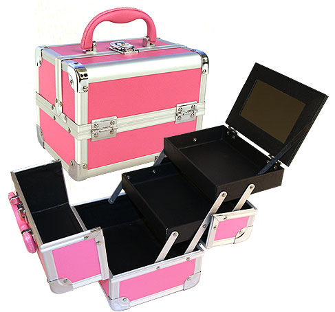 Colorful Makeup Train Case