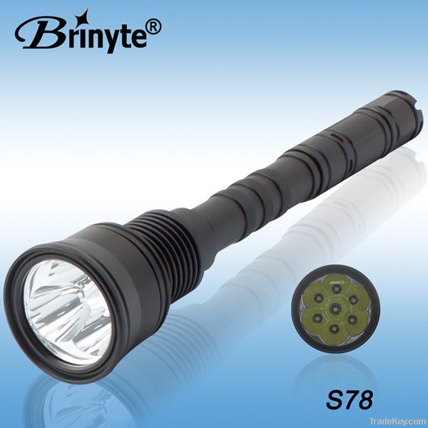 Brinyte super high lumens 3200 long distance 600m led flashlight