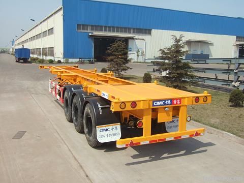container semitrailer container chassis  skeleton trailer