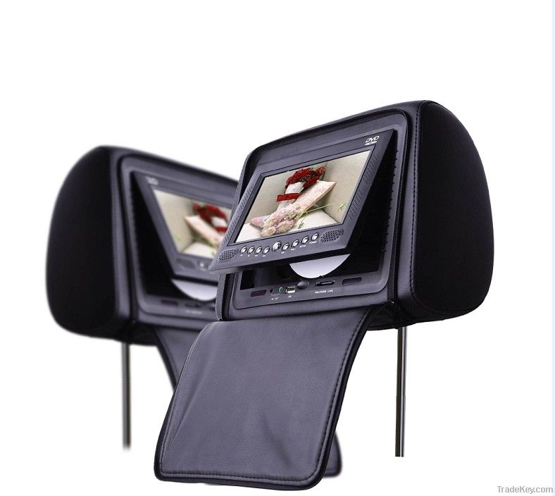 7 inch car headrest dvd video player monitor