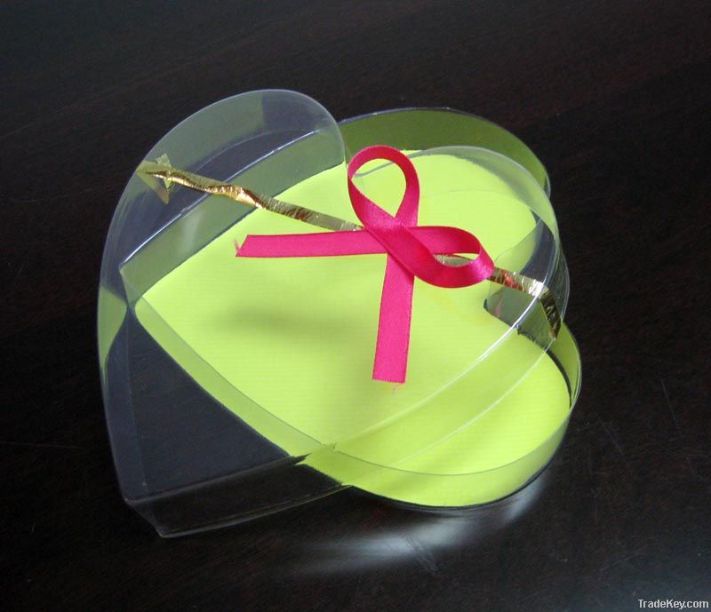 Chocolate package box heart shape blister box