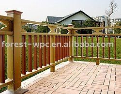 2012 High tensile strength and Corrosion-resistant WPC(Wood -plastic Composite) Fencing/Railing