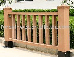 2012 Fire-resistant water proof and environmental protection WPC(Wood -plastic Composite) Railing Fence