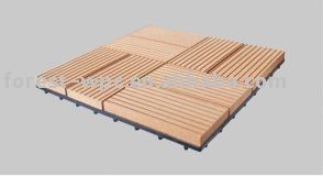 2012 High tensile strength and Anti worm-eaten wpc DIY decking tile