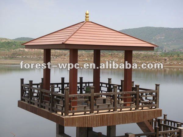 2012 High tensile strength gazebo wpc