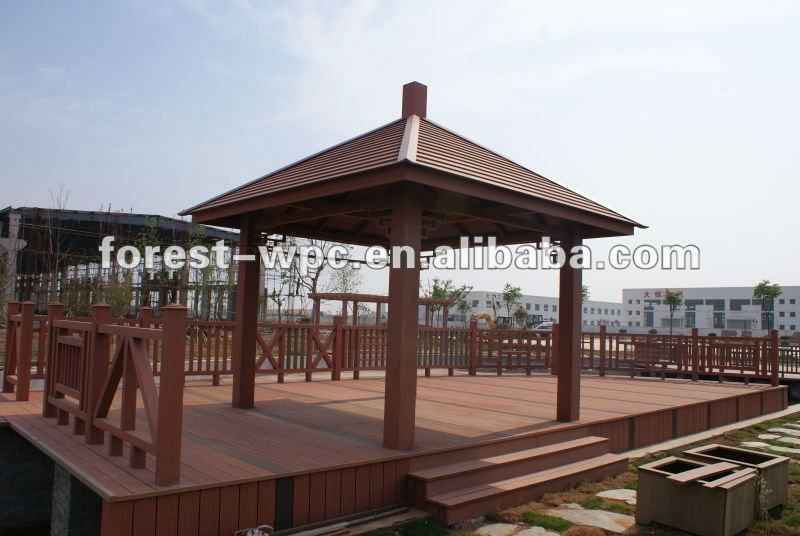 2012 WPC high tensile strength outdoor wood gazebo