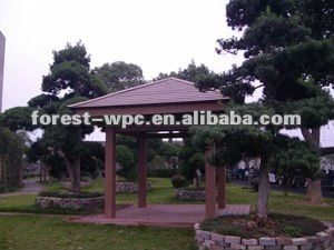 2012 High tensile strength wood plastic outdoor gazebo