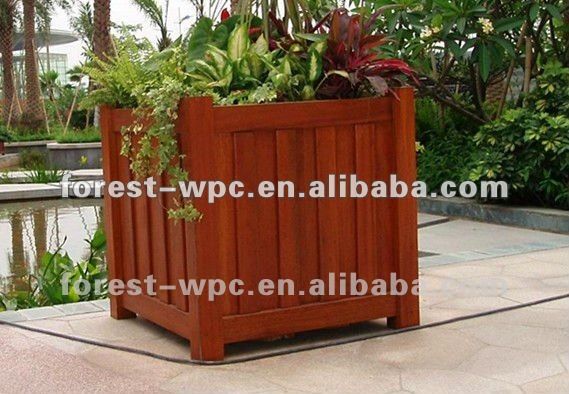 2012 Corrosion-resistant and anti worm-eaten wpc flower pot