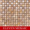 Crystal glass mosaic with natural stone EMLS61