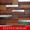 Wood mosaic parquet with steel EMMJ1