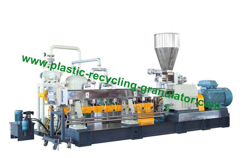 PET flakes granules making machine/plastic recycling granulator