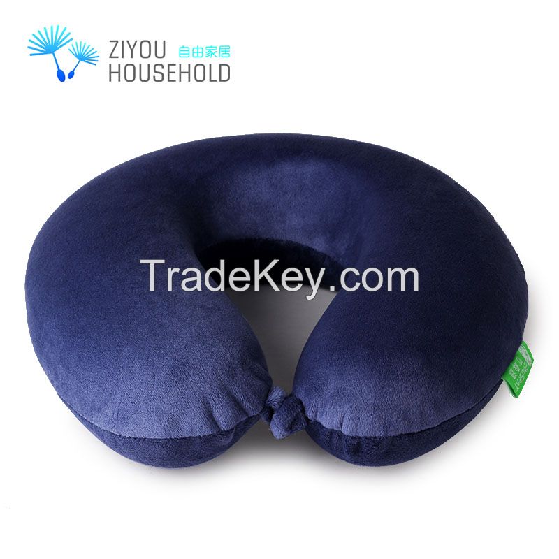 Ergonomic Design Purple Pillowcase Super Memory Foam Neck Pillow , Best Gift for Father , Mother, Lovers