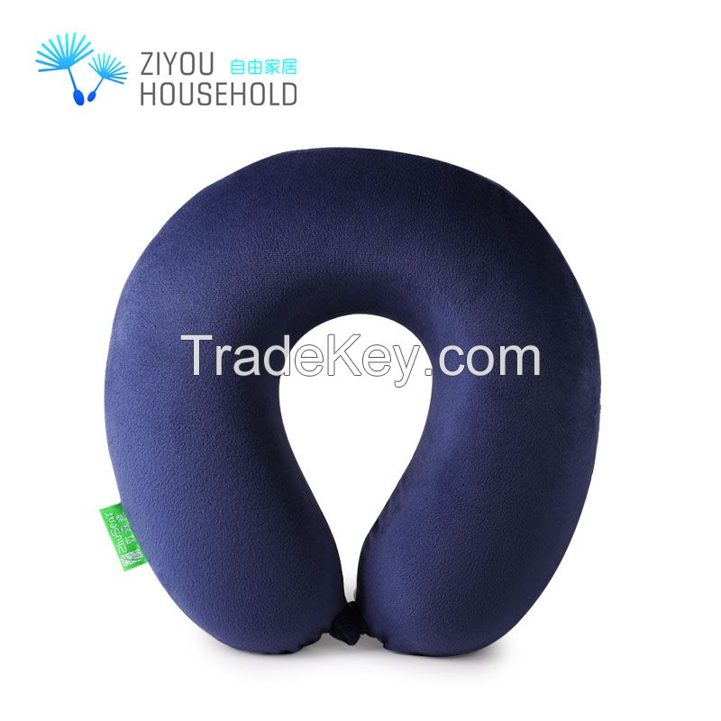 Ergonomic Design Purple Pillowcase Super Memory Foam Neck Pillow , Best Gift for Father , Mother, Lovers