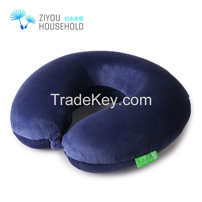 Ergonomic Design Purple Pillowcase Super Memory Foam Neck Pillow , Best Gift for Father , Mother, Lovers