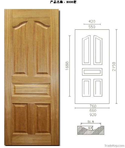 High Quality Deep Modelling hdf Door Skin