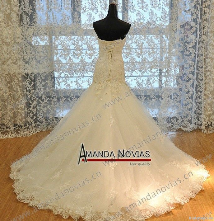 2013 Mermaid Wedding Dress New Designer Croset Bodice