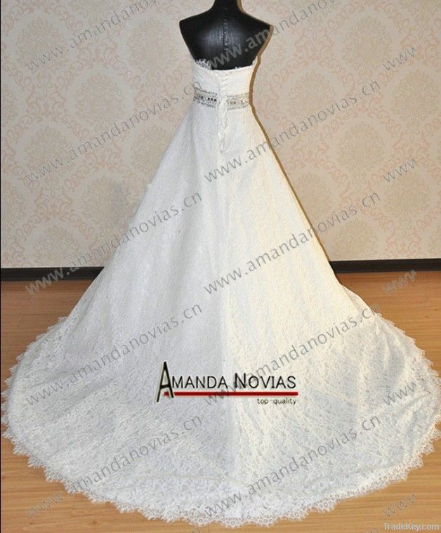 Latest New Brand Sexy Full Lace Bridal Wedding Dress