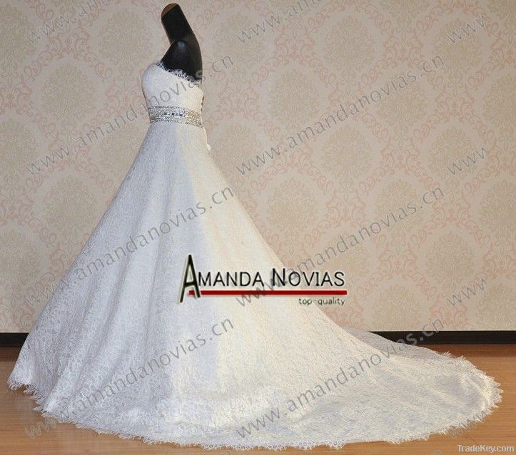 Latest New Brand Sexy Full Lace Bridal Wedding Dress