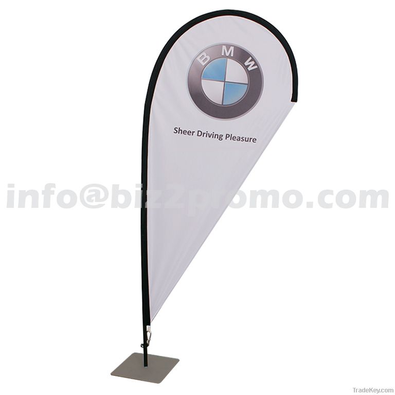 Tear drop banner