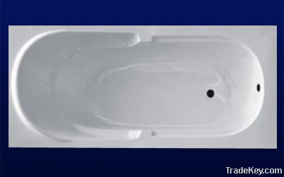 Chinese acrylic simple bathtub with skirts