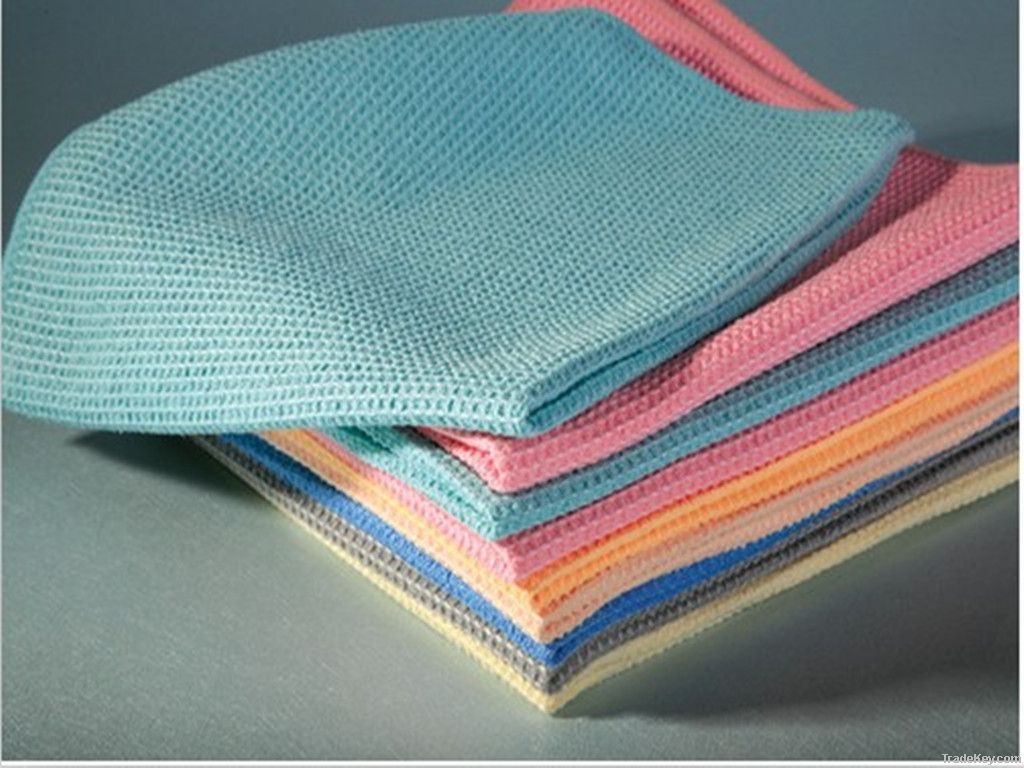 Microfiber Waffle Weave Cleaning Cloth
