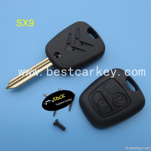 Citroen 2 buttons remote key shell X type