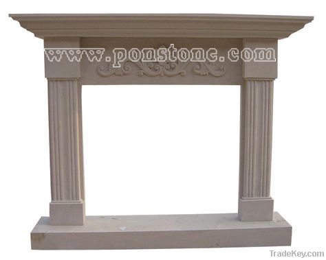 Yellow sandstone Fireplace