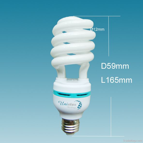 6000h half spiral CFL/energy saving lamp