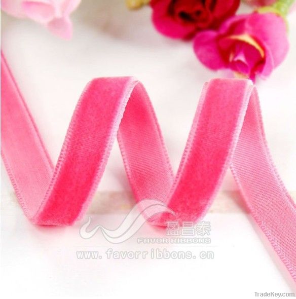 collorful nylon velvet ribbon