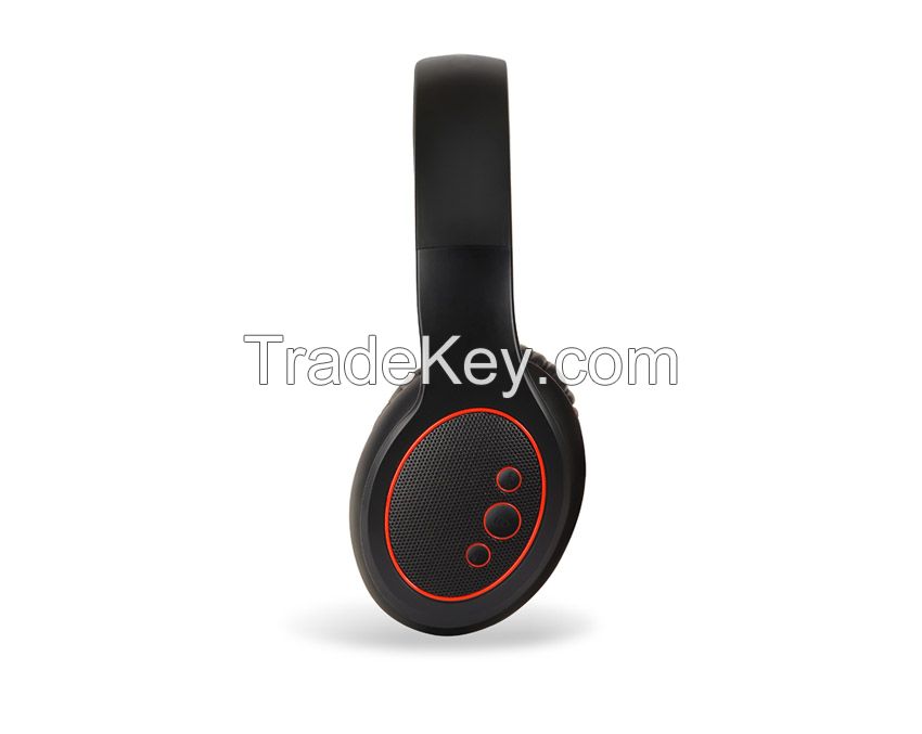 Bluetooth 4.0 Headphones with Aux-in, 10m Operating Range, Rechargeable Lithium Battery 