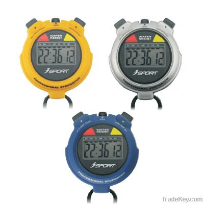 Fashionable LCD display water-shock resist sport racing digital stopwa