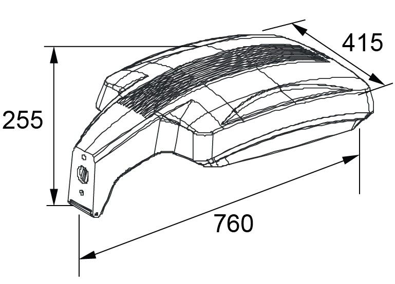 Induction Floodlight/Parking Lot Light with High Power